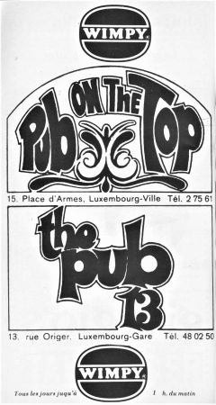 Pub on the top © Grand-Duché de Luxembourg Pocket guide 1980
