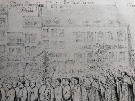 Gravure: © Engels Michel, Die feirliche Schlussprozession, Luxembourg, 1893.